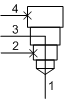 XMBA-XXN Sun Hydraulics Cavity Plug Valve – hydraulic schematic symbol