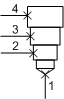 XNCA-XXN Sun Hydraulics Cavity Plug Valve – hydraulic schematic symbol