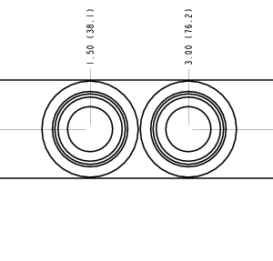 YAL Sun Hydraulics Cross pilot Line mount manifold drawing