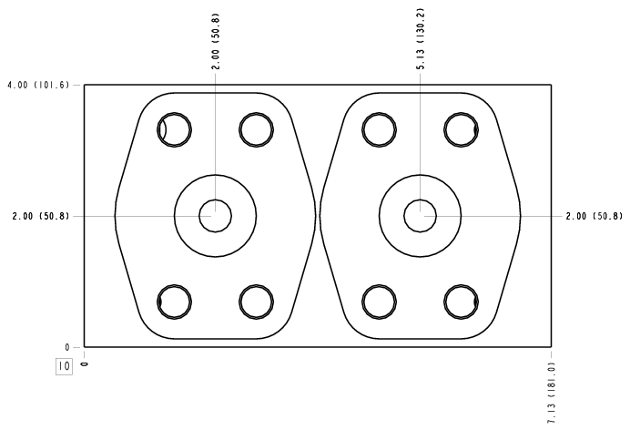 YJ5 Sun Hydraulics Cross pilot Line mount manifold drawing