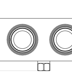 YNN Sun Hydraulics Cross pilot with shuttle Line mount manifold drawing