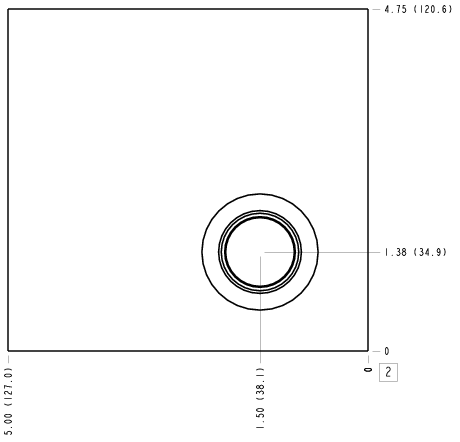 YSF – Rectifier circuit – YSF_2B YSF Sun Hydraulics Rectifier circuit Line mount manifold drawing