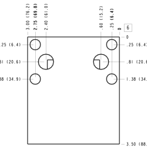 YXD Sun Hydraulics Eaton/Char-Lynn H & S: Cross port Motor mount manifold drawing