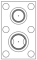 YYN – Direct mount, parallel cavities – YYN_8 YYN Sun Hydraulics Direct mount, parallel cavities Line mount manifold drawing