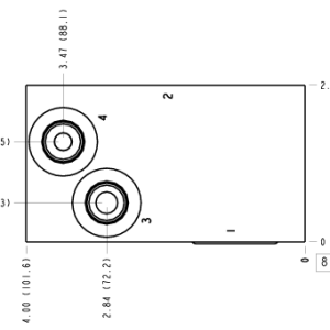 Z3X Sun Hydraulics Direct mount Line mount manifold drawing