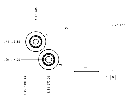 Z3X Sun Hydraulics Direct mount Line mount manifold drawing