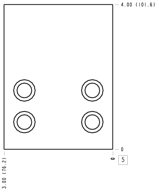 Z7D – Direct mount, through port 2 – Z7D_5B Z7D Sun Hydraulics Direct mount, through port 2 Line mount manifold drawing