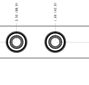 Z8D Sun Hydraulics Ninety degree Line mount manifold drawing