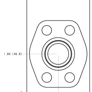 ZCF Sun Hydraulics Sandwich mount through port Line mount manifold drawing