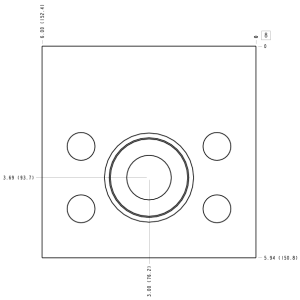 ZEX Sun Hydraulics Direct mount Line mount manifold drawing