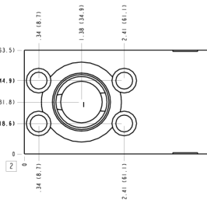 ZKH Sun Hydraulics Flange mount through port Line mount manifold drawing