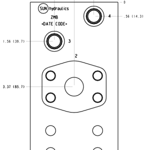 ZMB Sun Hydraulics Direct mount Line mount manifold drawing
