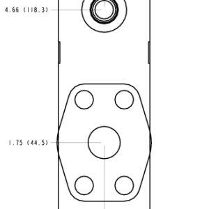 ZML Sun Hydraulics Sandwich mount through port Line mount manifold drawing
