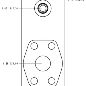 ZMP Sun Hydraulics Sandwich mount through port Line mount manifold drawing