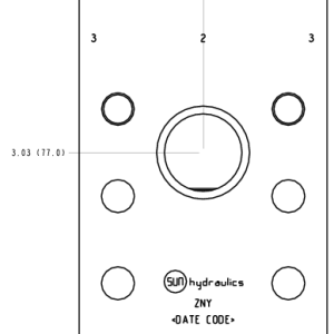 ZNY Sun Hydraulics Direct mount Line mount manifold drawing