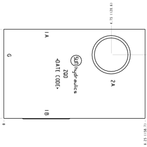 ZQD Sun Hydraulics Sandwich mount through port Line mount manifold drawing