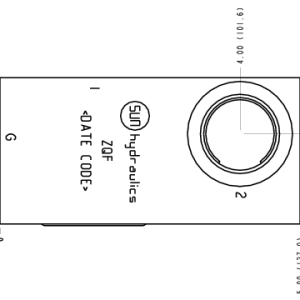 ZQF Sun Hydraulics Sandwich mount through port Line mount manifold drawing