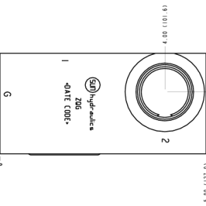 ZQG Sun Hydraulics Sandwich mount through port Line mount manifold drawing