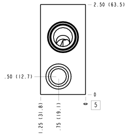 ZQZ Sun Hydraulics Nipple mount Line mount manifold drawing