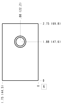 ZRE – Through port 1 with gauge port – ZRE_6B ZRE Sun Hydraulics Through port 1 with gauge port Line mount manifold drawing