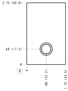 ZRE – Through port 1 with gauge port – ZRE_8B ZRE Sun Hydraulics Through port 1 with gauge port Line mount manifold drawing