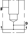 ZRE – Through port 1 with gauge port – symlm2_d ZRE Sun Hydraulics Through port 1 with gauge port Line mount manifold drawing
