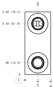 ZRL Sun Hydraulics Nipple mount Line mount manifold drawing