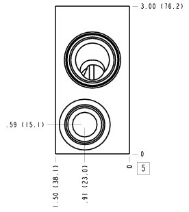 ZRM Sun Hydraulics Nipple mount Line mount manifold drawing