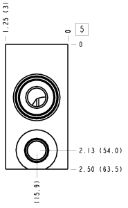 ZSJ Sun Hydraulics Nipple mount Line mount manifold drawing