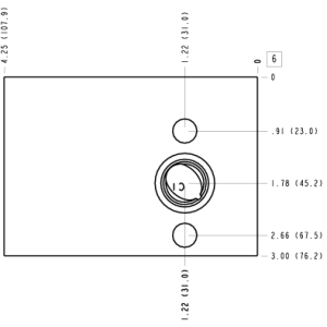 ZTF Sun Hydraulics Direct mount, cross pilot Gasket mount manifold drawing