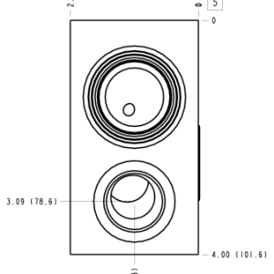 ZTL Sun Hydraulics Direct mount, cross pilot Gasket mount manifold drawing