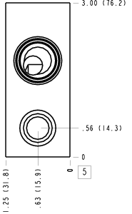 ZTY Sun Hydraulics Nipple mount Line mount manifold drawing