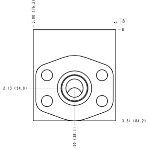 ZUA Sun Hydraulics Direct mount Line mount manifold drawing