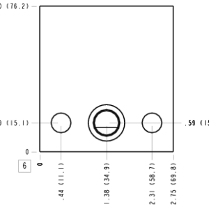 ZWA Sun Hydraulics Direct mount Line mount manifold drawing