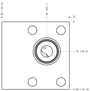 ZXM Sun Hydraulics Direct mount Line mount manifold drawing