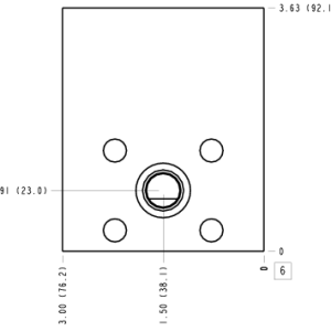 ZXW Sun Hydraulics Direct mount Line mount manifold drawing