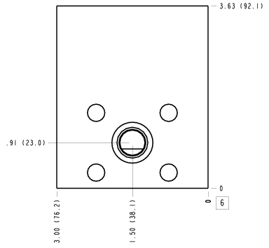ZYG Sun Hydraulics Direct mount Line mount manifold drawing