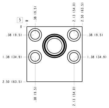 ZZY Sun Hydraulics Direct mount Line mount manifold drawing